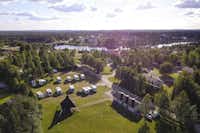 Camping Nilimella Sodankylä - Campingplatz aus der Vogelperspektive