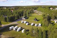 Camping Nilimella Sodankylä - Stellplaetze aus der Vogelperspektive
