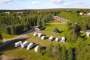 Camping Nilimella Sodankylä - Stellplaetze aus der Vogelperspektive