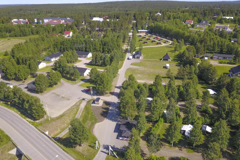 Camping Nilimella Sodankylä - Campingplatz aus der Vogelperspektive