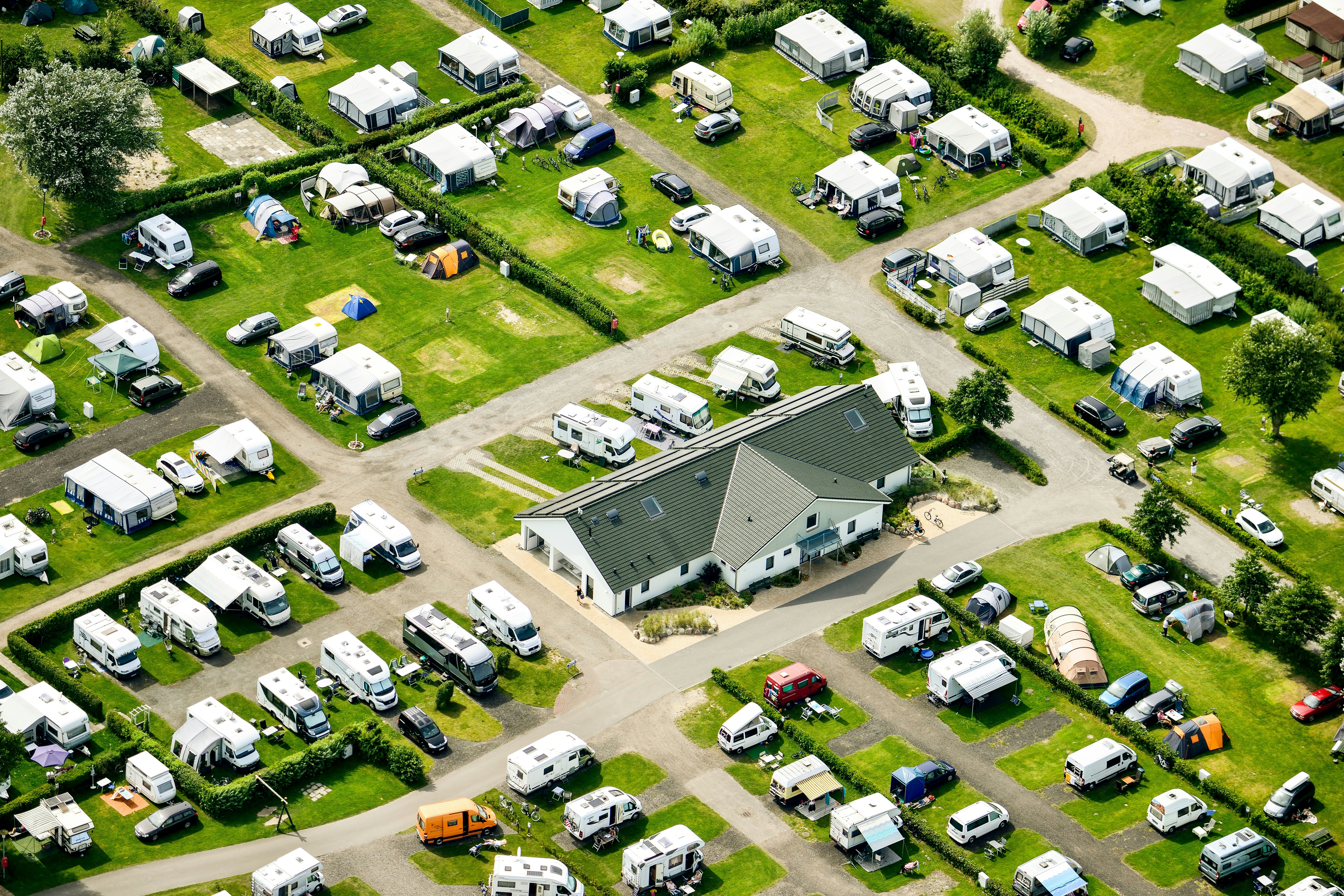 Camping Nordsee - Campingplatz Luftaufnahme