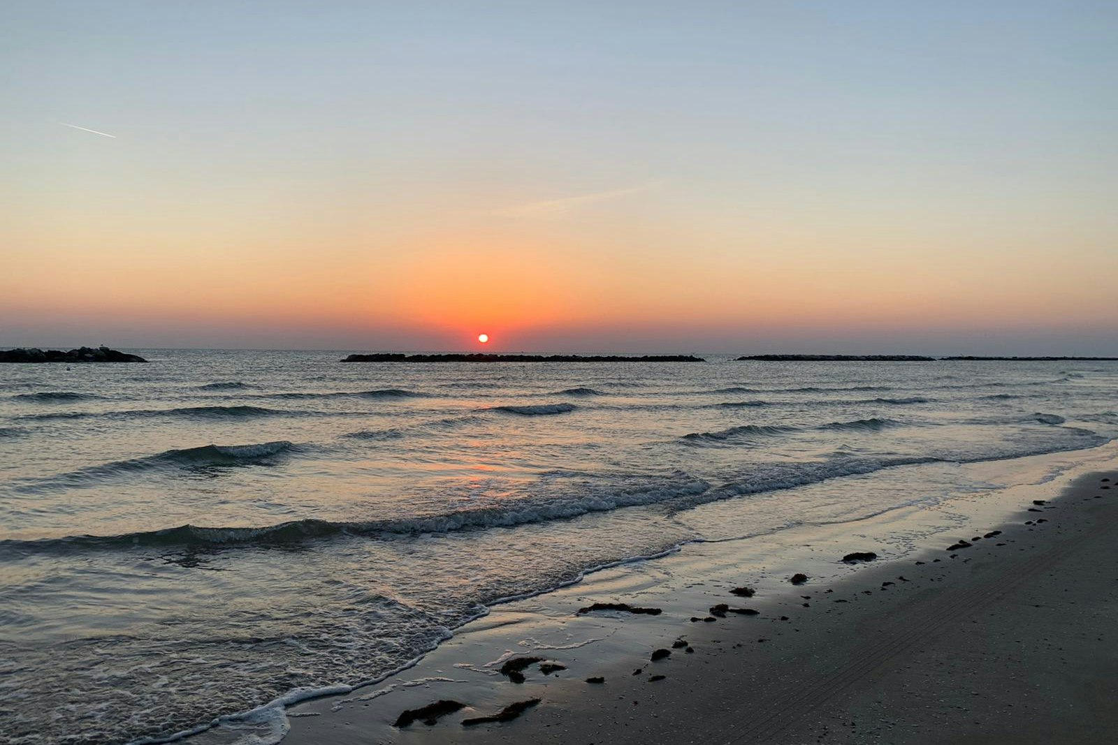Camping Norina - Sonnenaufgang über dem Meer