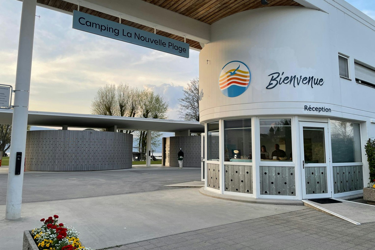 Camping La Nouvelle Plage  -  Einfahrt des Campingplatzes