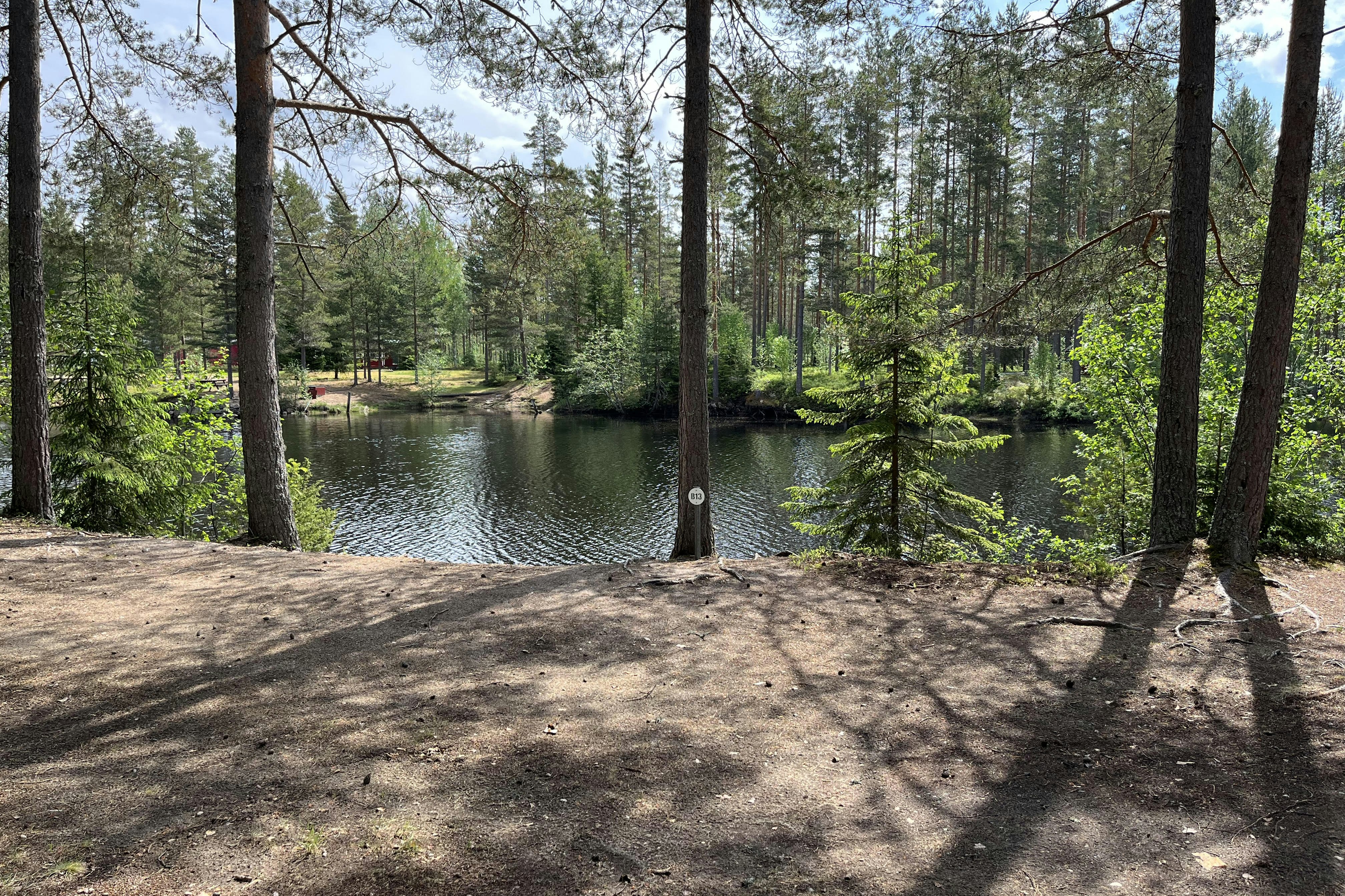 Camping Nya Skogsgården - Blick auf den See am Campingplatz