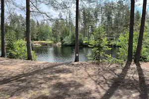 Camping Nya Skogsgården - Blick auf den See am Campingplatz