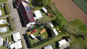 Camping Oase - Campingplatz im Grünen aus der Vogelperspektive