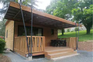 Camping Oasis du Berry - Außenansicht eines Mobilheims