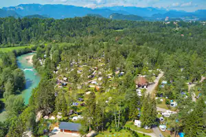Camping Šobec - Übersicht auf das gesamte Campingplatz Gelände