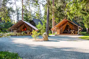 Camping Šobec - Glamping-Zelte auf dem Campingplatz