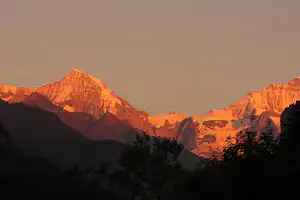 Camping Oberei (8) - Blick auf die Berge