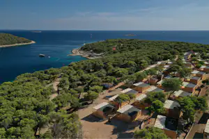 Camping Obonjan Island Resort - Campingplatz aus der Vogelperspektive