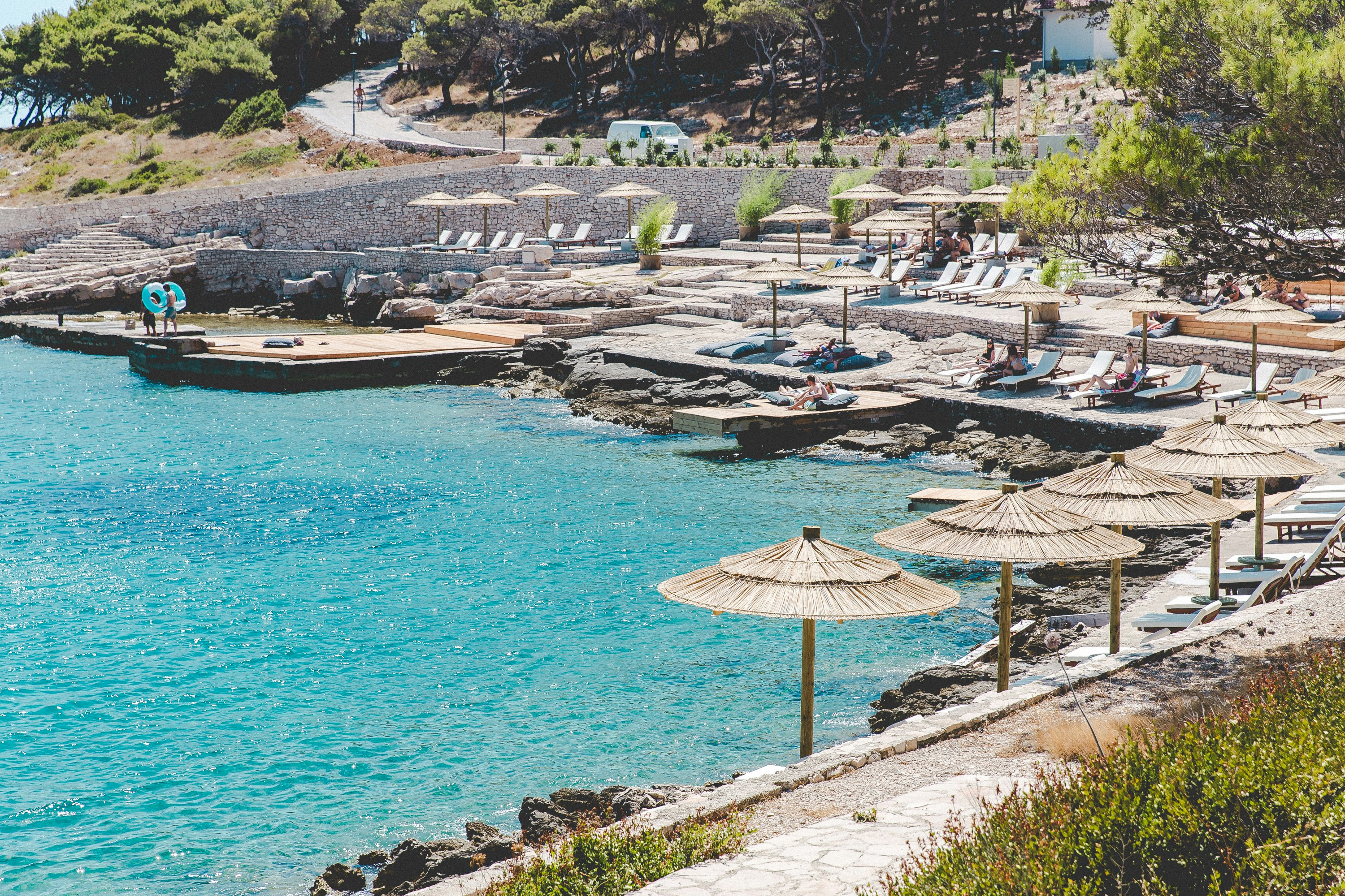 Camping Obonjan Island Resort - Blick auf den Badestrand