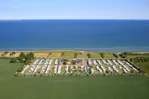 Camping Odder Strand - Campingplatz aus der Vogelperspektive