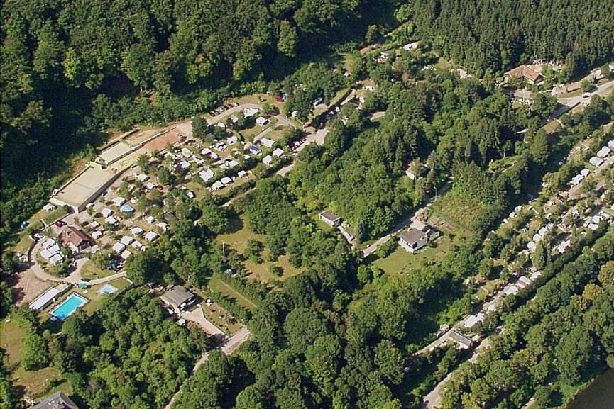 Camping Officieel Wollefsschlucht - Blick auf den Campingplatz aus der Vogelperspektive
