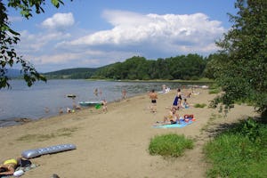 Camping Olsina - direkter Zugang vom Campingplatz zum Strand