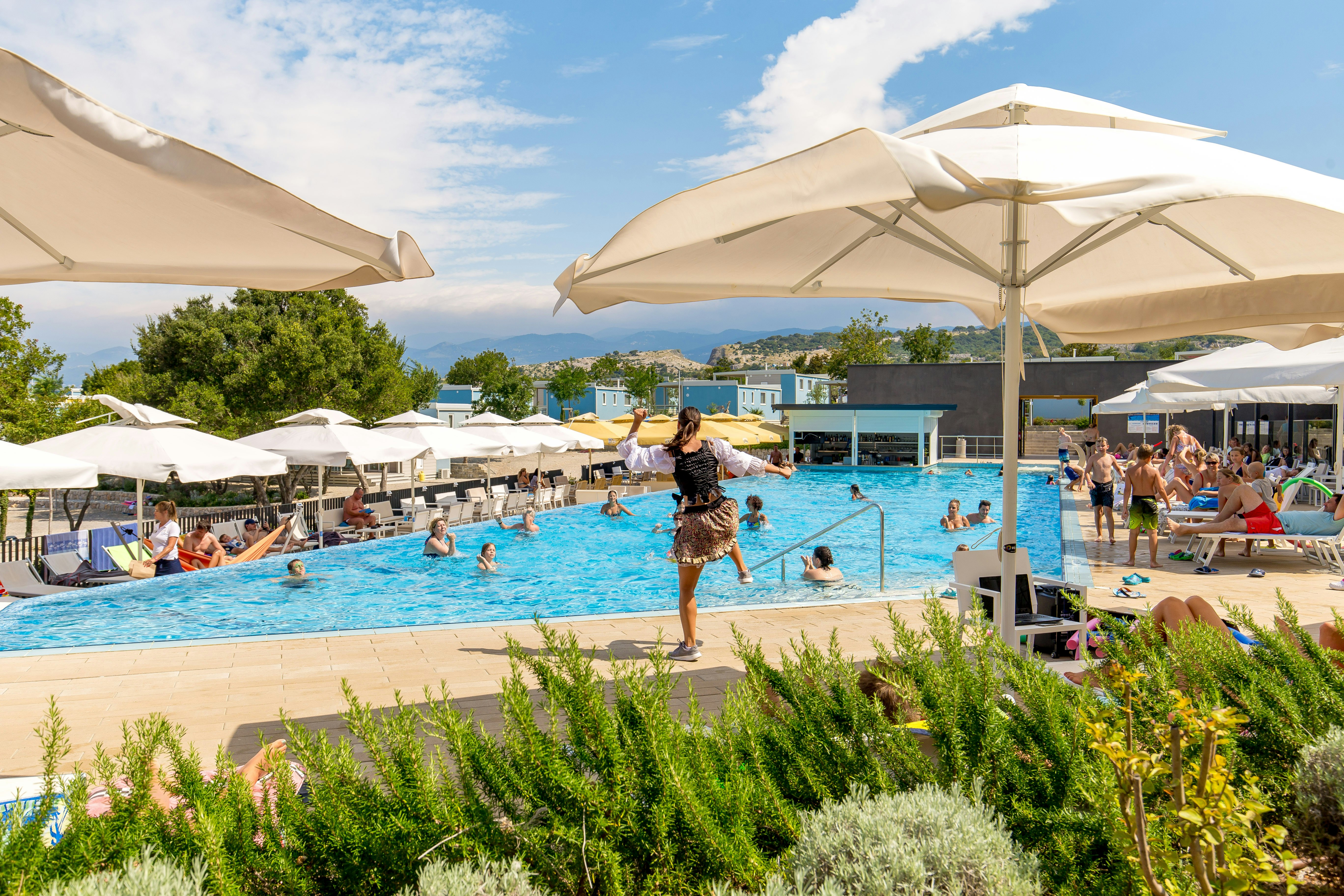 Camping Omišalj - Animation im Freibad