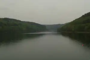 Camping Oosbachtal - mit Blick auf den See