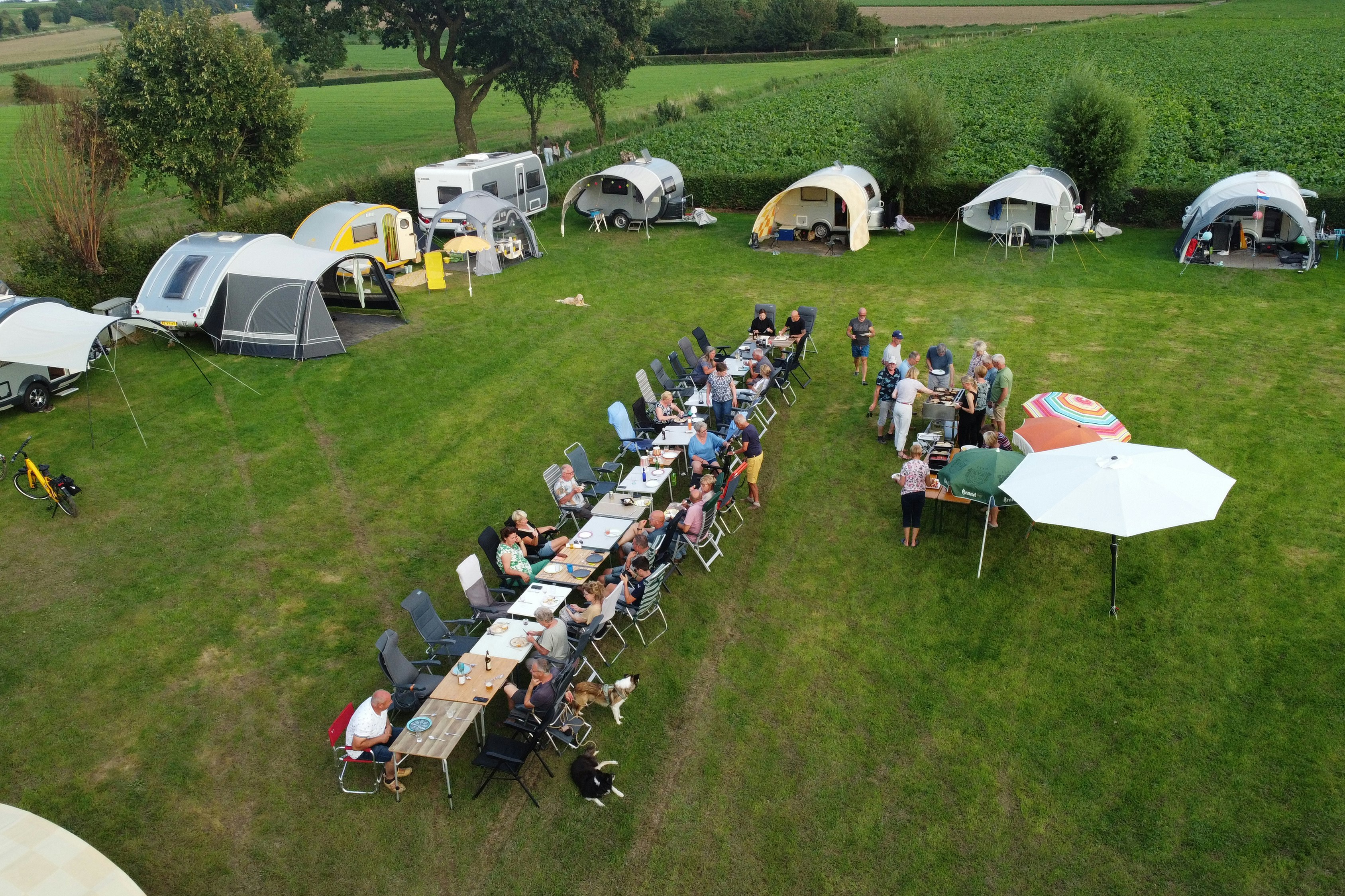 Camping Op Gen Beukelskoel - Luftaufnahme des Campingplatzes