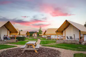 Resort Poort van Maastricht Camping Oriëntal - Mobilheime auf dem Campingplatz