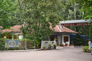Camping Orpheus - Eingang zum Campingplatz