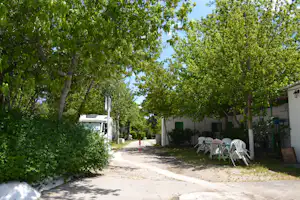 Camping Osuna - Zentrale Allee des Campingplatzes