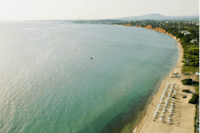 Camping Ouzouni Beach - Luftaufnahme der Küste