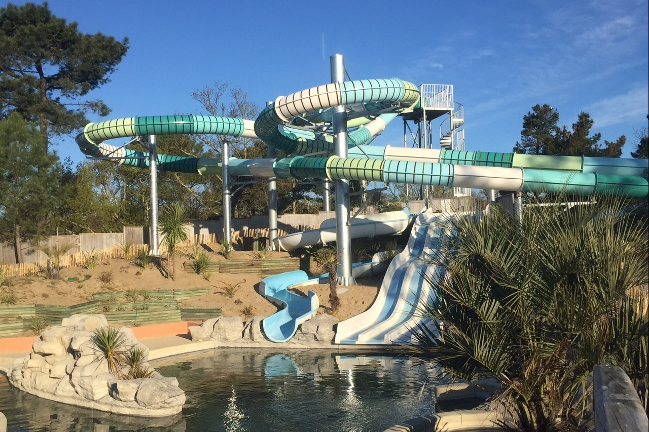 Camping Palace  - Rutschen im Wasserpark des Campingplatzes