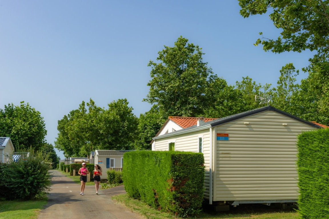 Camping du Domaine les Charmilles  Camping Paradis Domaine les Charmilles  - Mobilheime auf dem Campingplatz