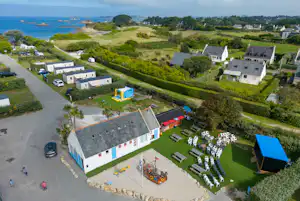 Camping Paradis La Pointe de Roscoff - Campingplatz aus der Vogelperspektive