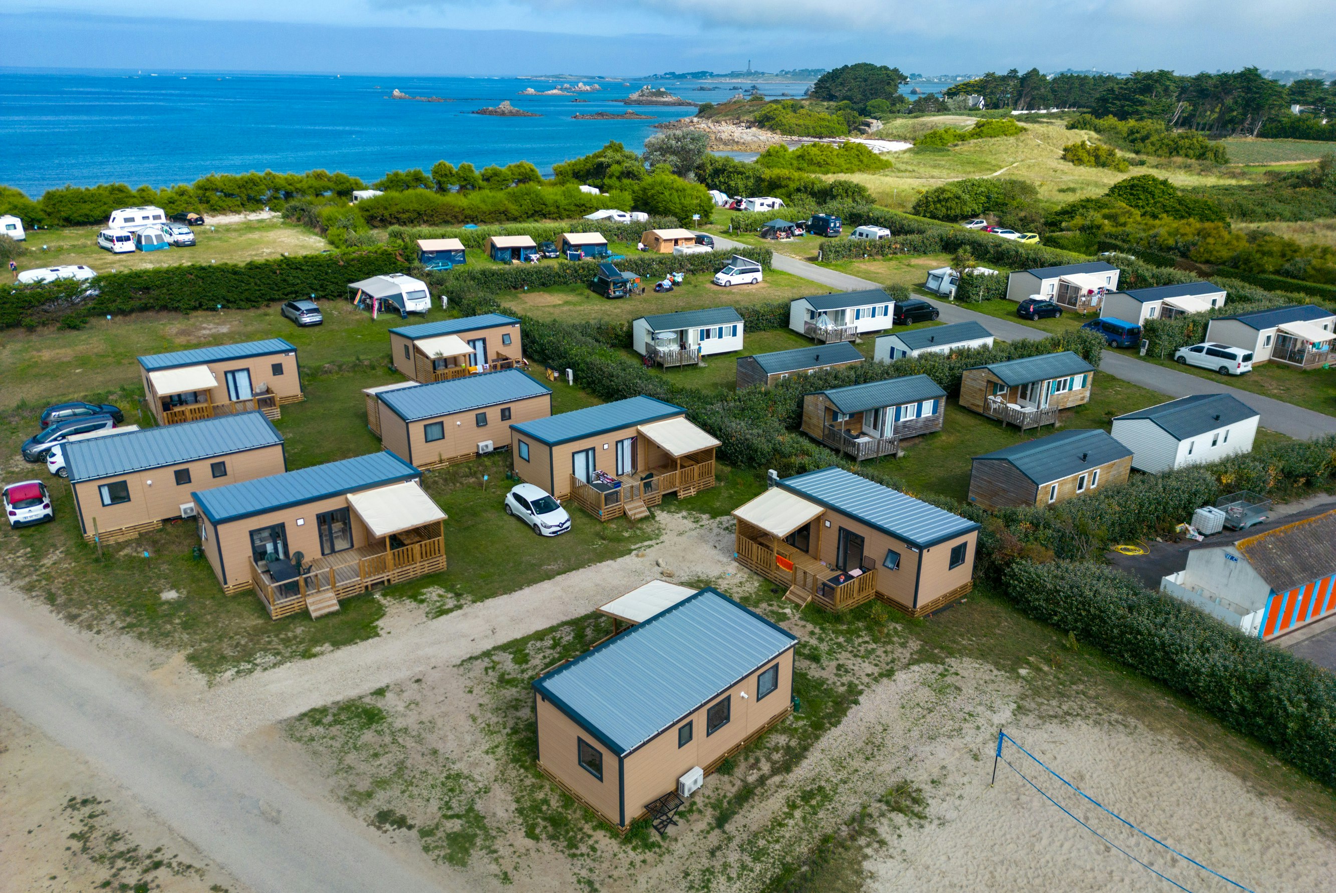 Camping Paradis La Pointe de Roscoff  - Mobilheime auf dem Campingplatz