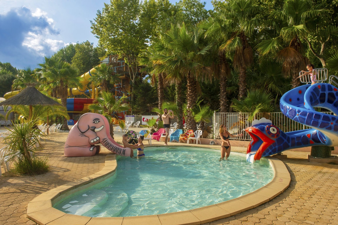 Camping Paris Roussillon - Kinderbecken im Wasserpark des Campingplatzes