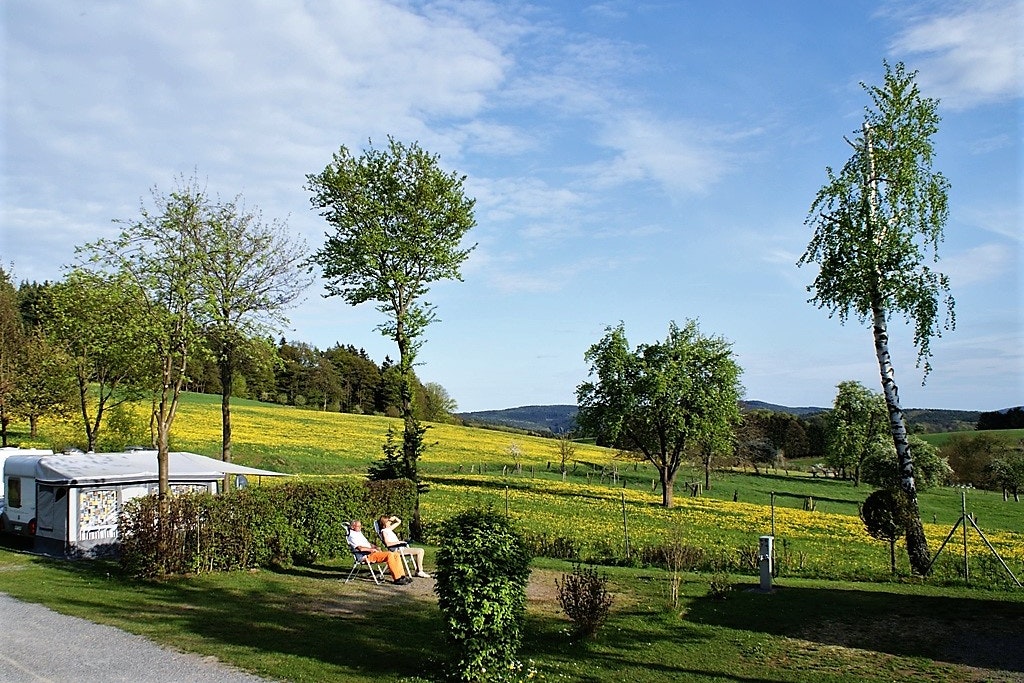 Camping Park Hammelbach  -  Wohnwagen- und Zeltstellplatz vom Campingplatz im Grünen