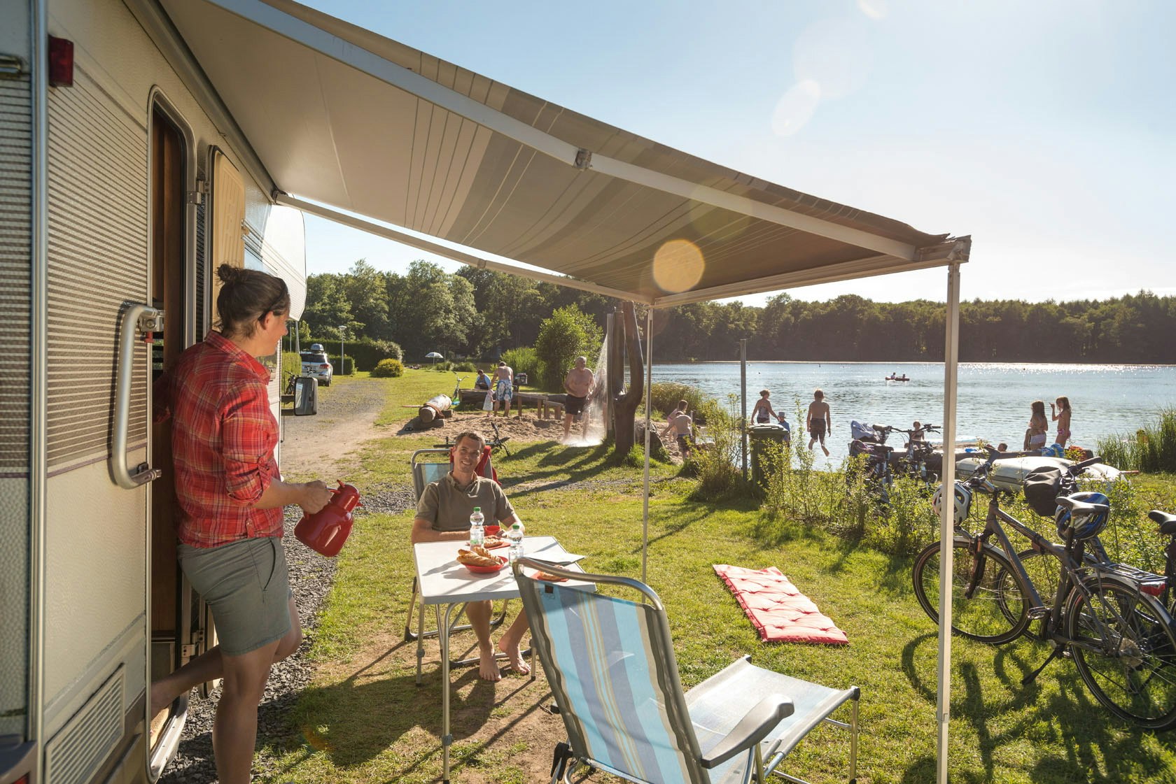 Camping Park Weiherhof - Standplätze auf dem Campingplatz