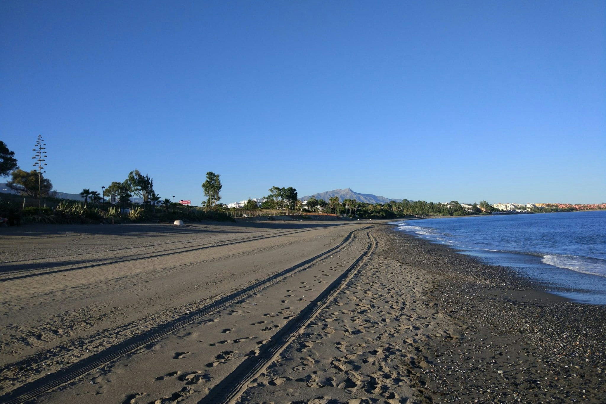 Camping Parque Tropical - Blick auf den Strand am Campingplatz