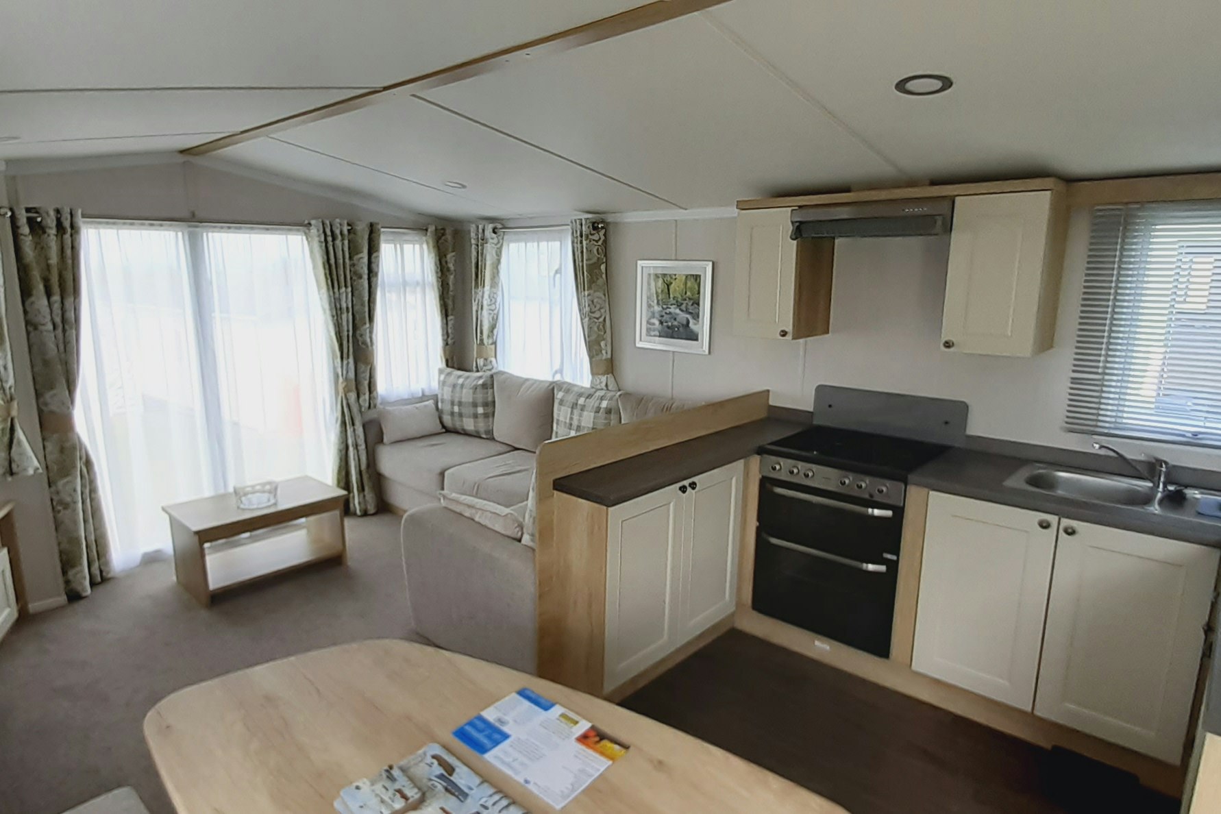 Camping Pennymoor - Innenansicht eines Mobilheims