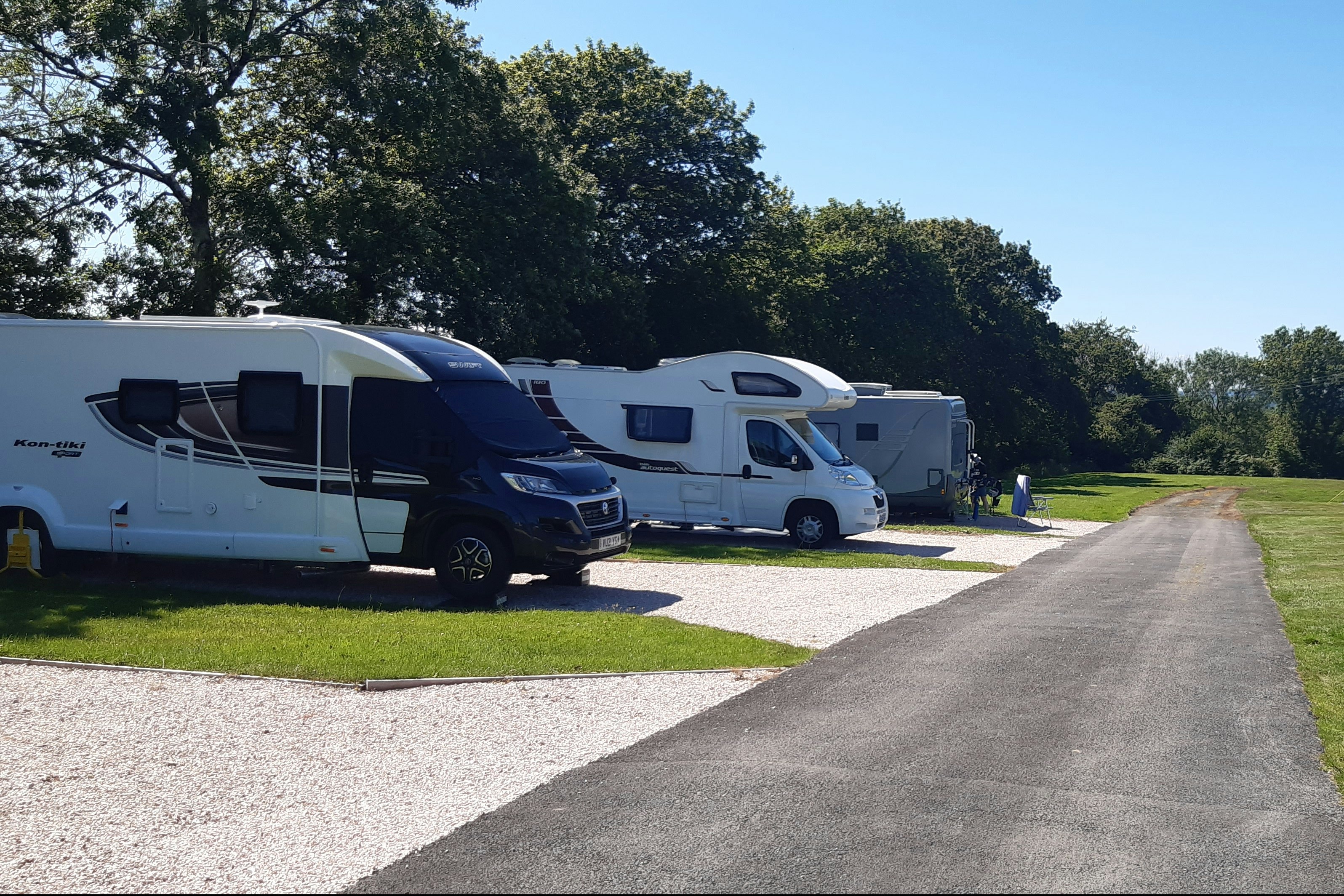 Camping Pennymoor - Wohnmobil- und  Wohnwagenstellplätze auf der Wiese