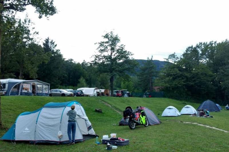 Camping Perun Lipce - Zeltwiese auf dem Campingplatz