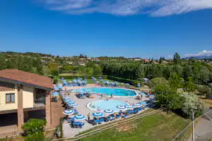 Camping Piantelle - Campingplatz aus der Vogelperspektive