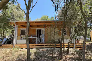 Camping Piccolo Campsite Piccolo - Mobilheim mit Veranda auf dem Campingplatz