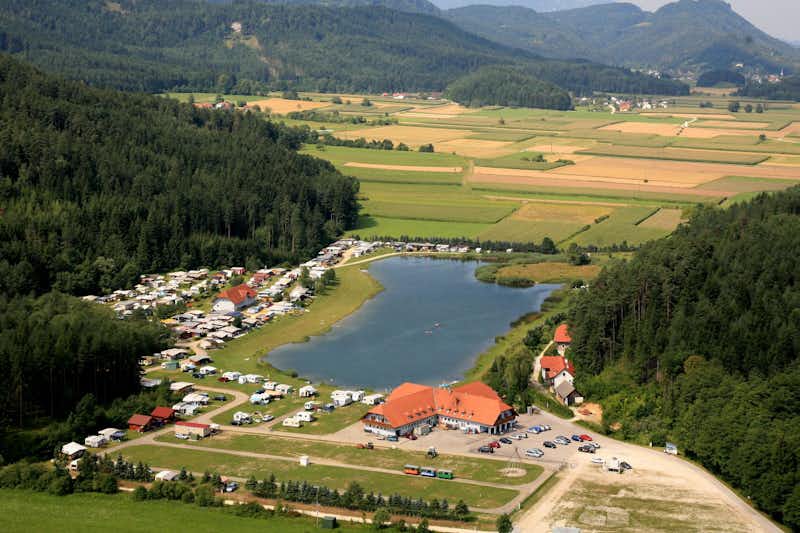 Camping Pirkdorfer See - Luftaufnahme auf den Campingplatz am Pirkdorfer See