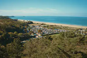 Camping Saint Pabu Plage - Campingplatz aus der Vogelperspektive