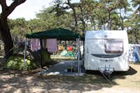 Camping Planik - zeltwiese und wohnwagen