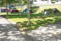 Camping Playa de Oyambre - Zeltstellplätzen auf dem Campingplatz