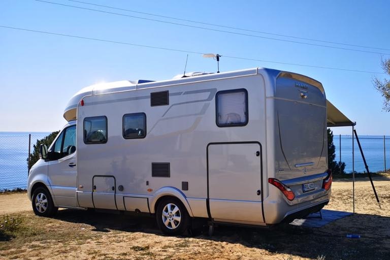 Camping Playa Mazagón - Standplatz mit Meerblick