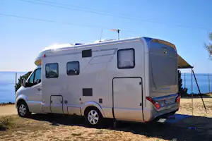 Camping Playa Mazagón - Standplatz mit Meerblick