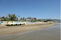 Camping Playa Tropicana  -  Campingplatz mit direktem Zugang zum Strand am Mittelmeer