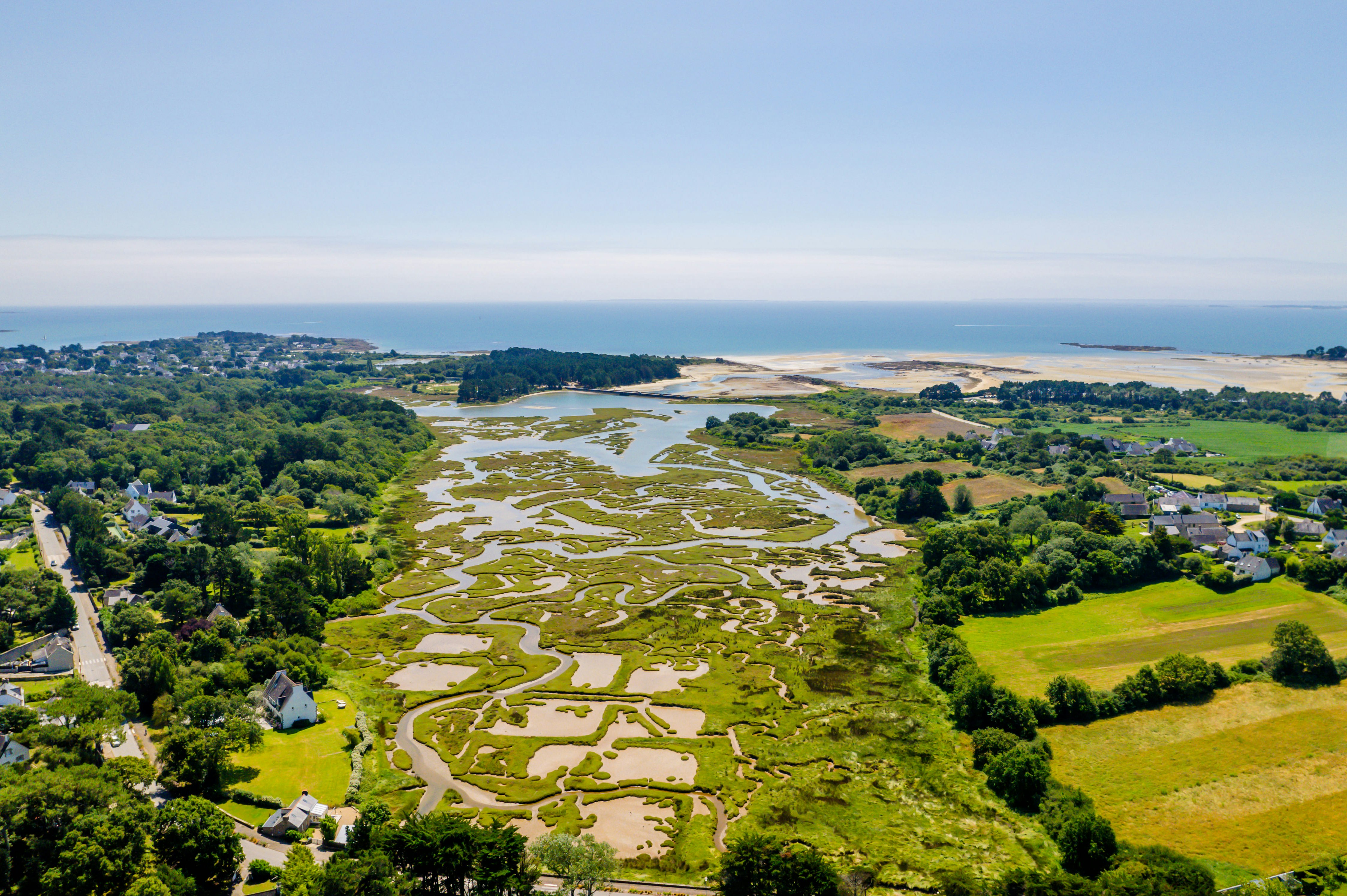 Camping APV - Plijadur  Camping Plijadur  - Campingplatz aus der Vogelperspektive
