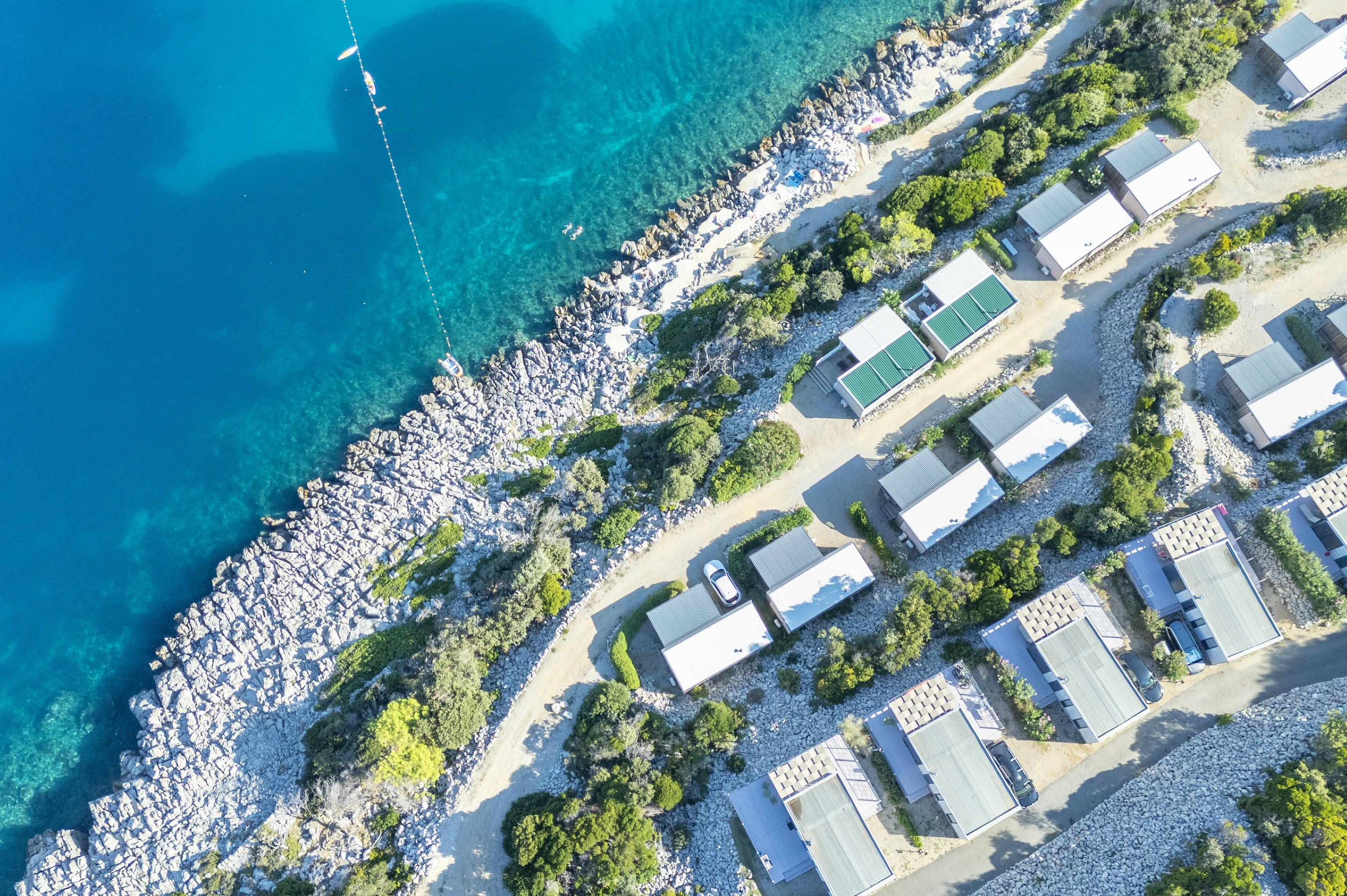 Camping Village Poljana  - Campingplatz aus der Vogelperspektive