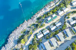 Camping Village Poljana - Campingplatz aus der Vogelperspektive