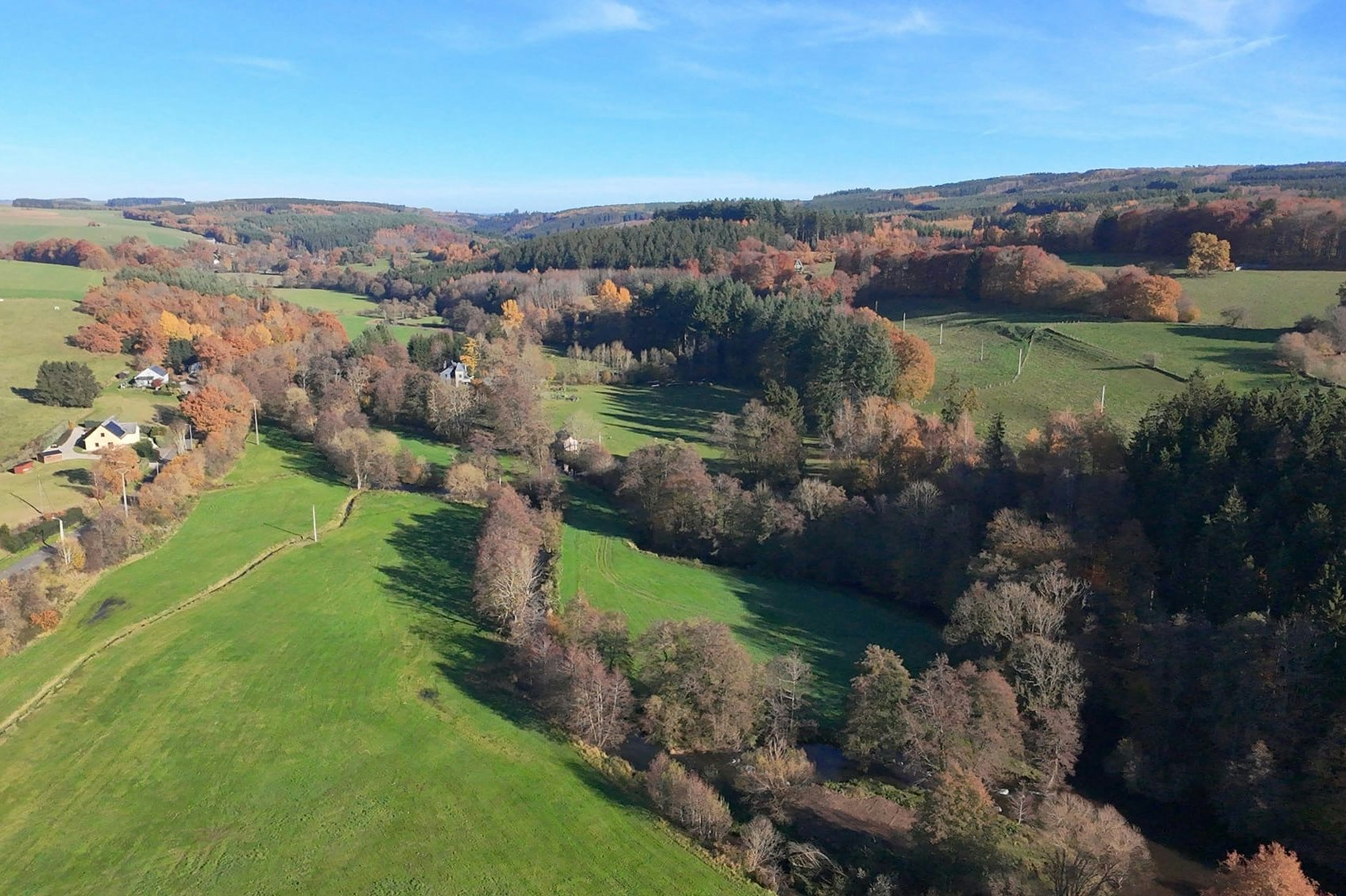 Camping Pont de Berguème - Luftaufnahme des Campingplatzes